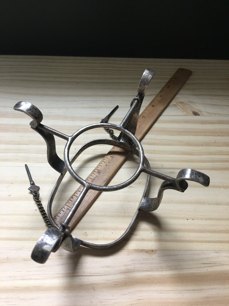 Vintage Sheffield Silver Plate Locking Tilting Kettle Burner Stand Only ***Read