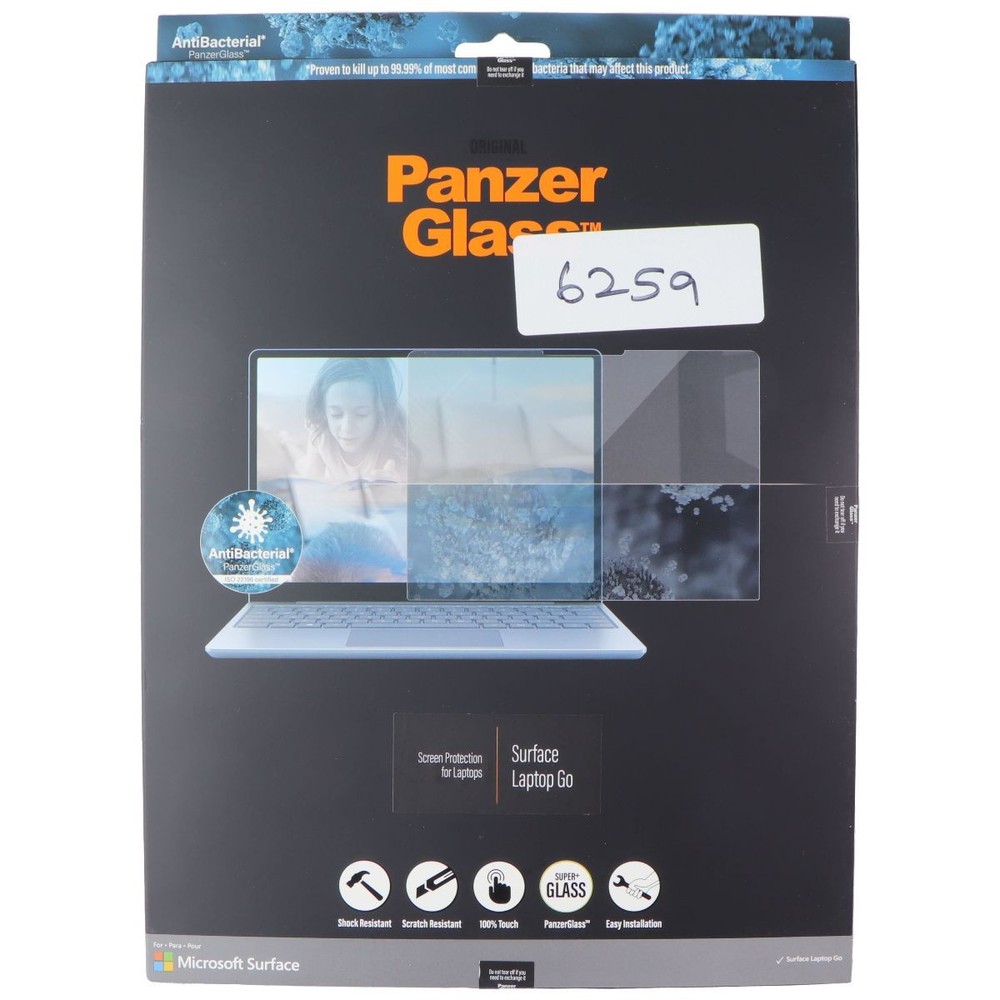 PanzerGlass Tempered Glass Screen Protector for Microsoft Surface Laptop Go