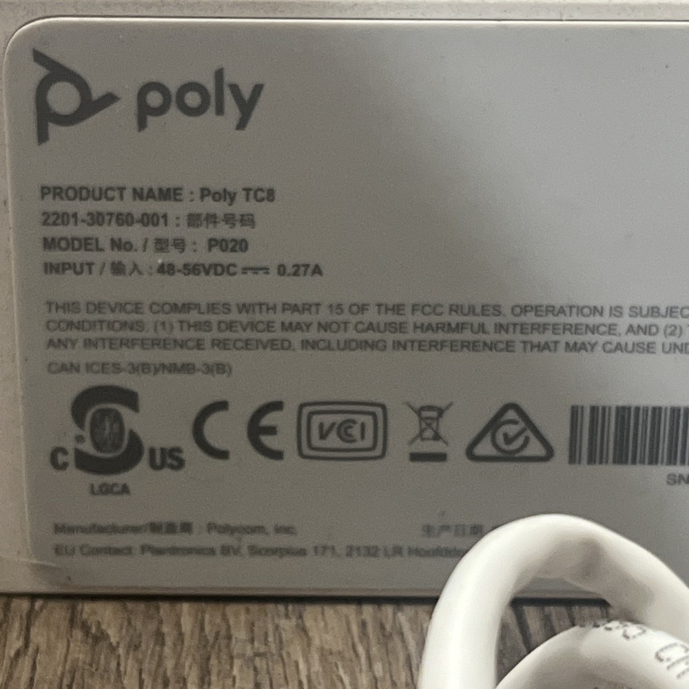 Poly TC8 Touch Controller 8-Inch Touch Screen Display Panel