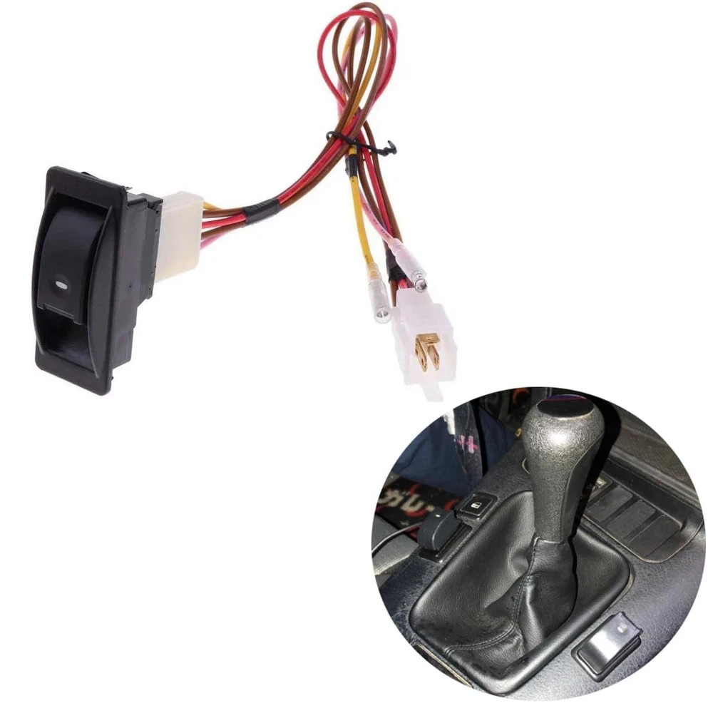 12V Universal Power Window Switch Kit, Wiring Harness kit for 2 Door...