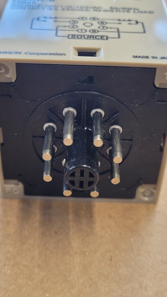 Omron H3BA-8 Timer 0.5 Seconds - 100 Hours 120VAC
