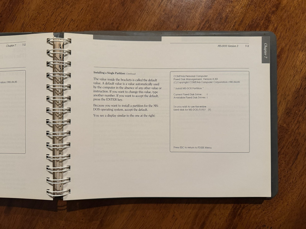 COMPAQ MS DOS VERSION 3 - REFERENCE GUIDE 1985