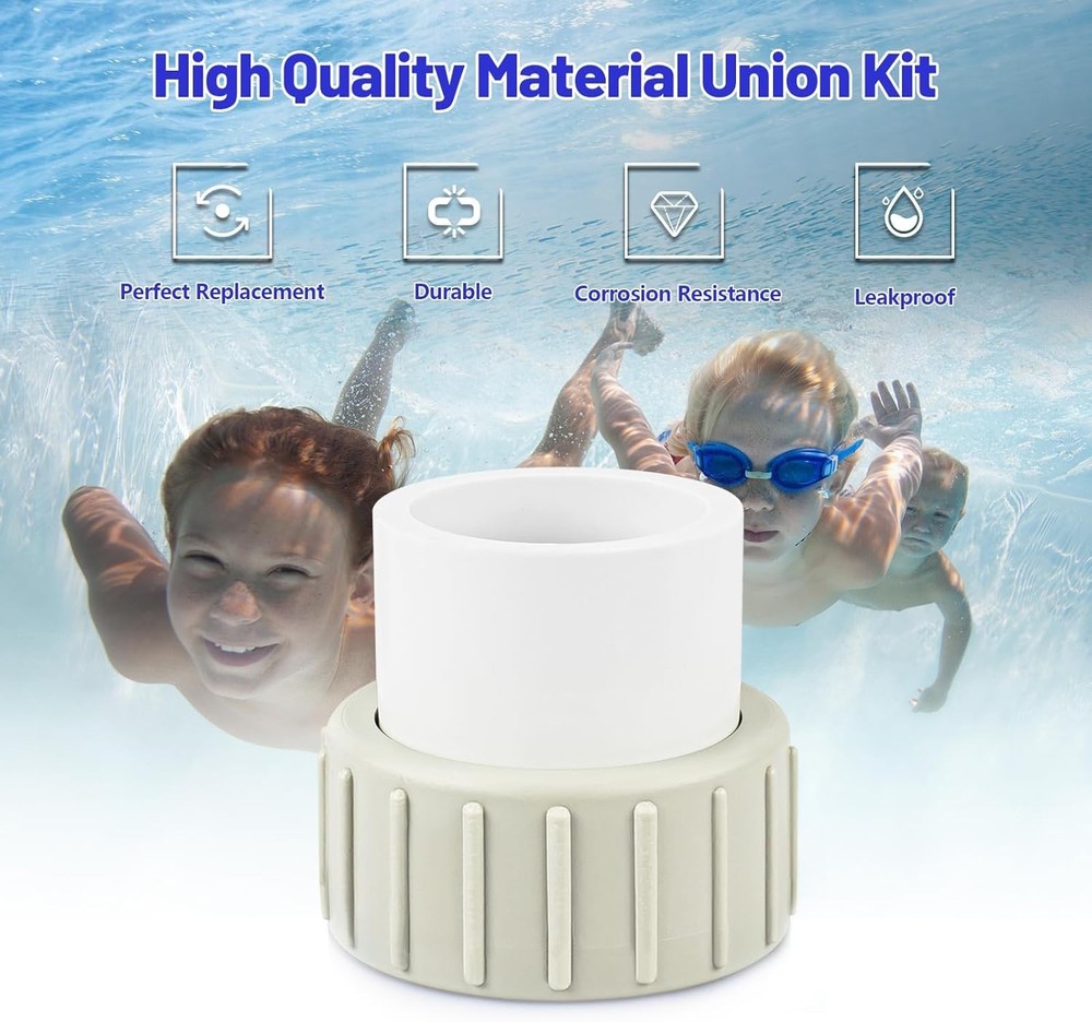 Pool Pump Union Fittings Replacement Pentair SuperFlo & Variable…