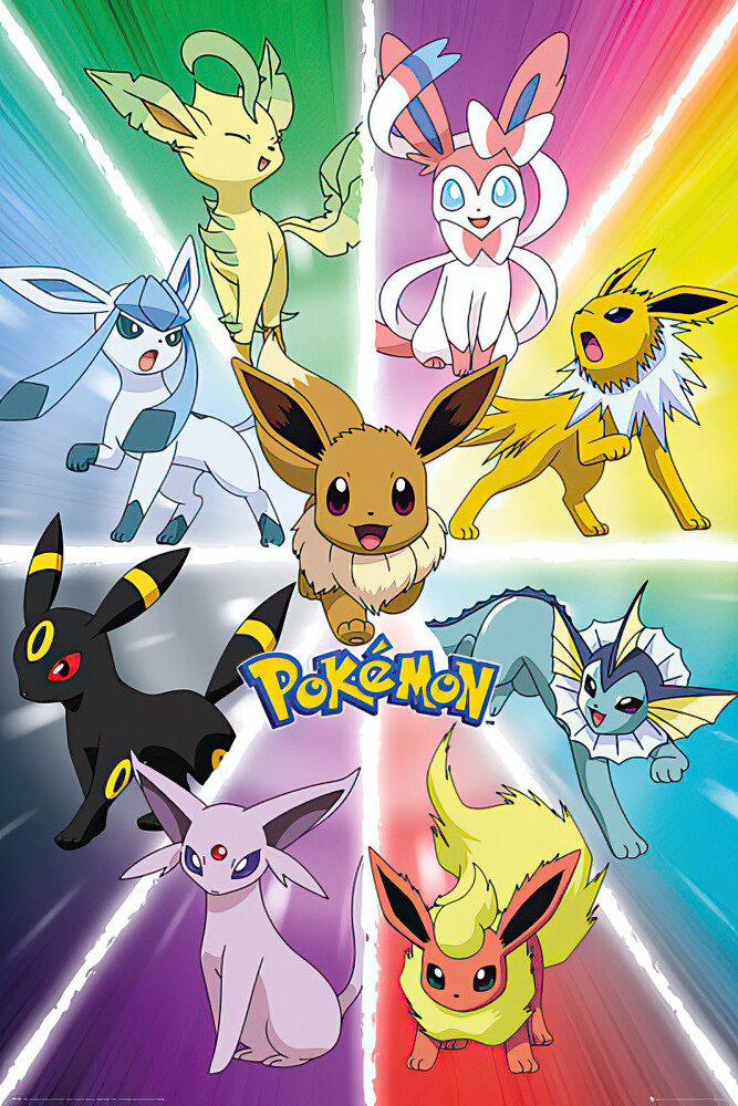 Pokemon - TV Show / Gaming Poster (Eevee Evolution)
