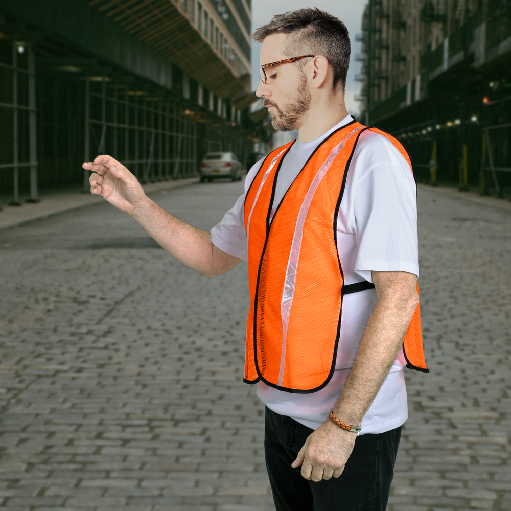 Orange Safety Vest Emergency mesh JORESTECH