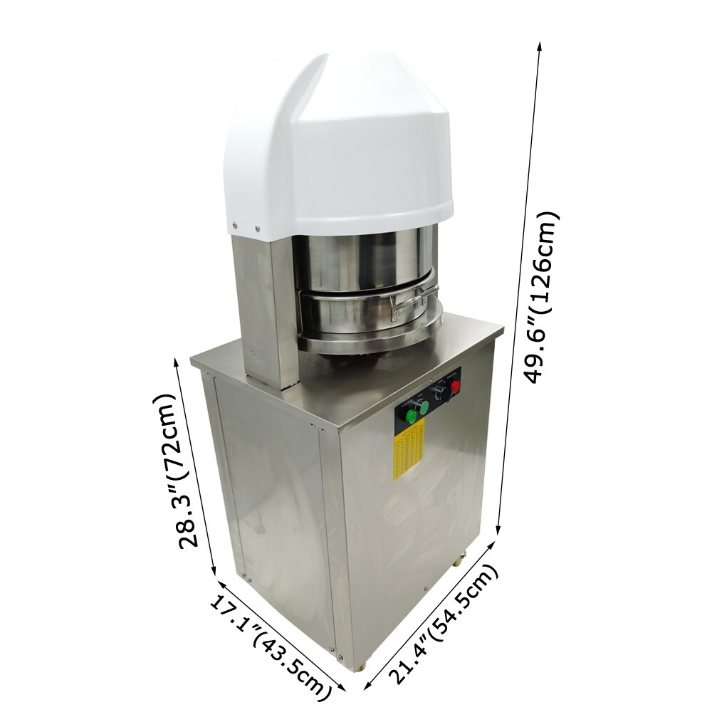 110V Automatic Dough Divider Cutter 20 Pieces Dough Uniform Dividing Machine
