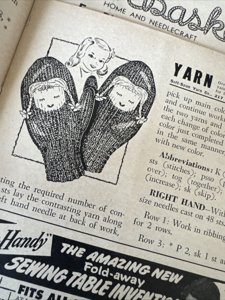 10-1948-49 Workbasket Home And Needlecraft Pattern Booklets