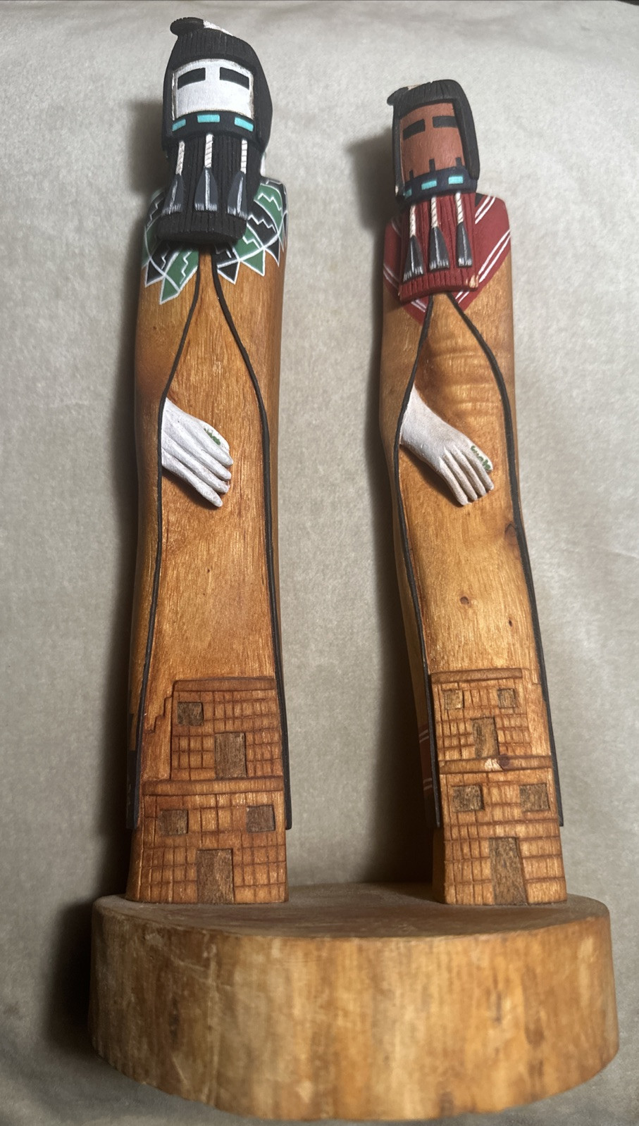Dewayne Ahownewa Hopi Kachina Carved Wood Dolls Hopi Arts 2nd Mesa Arizona Vtg