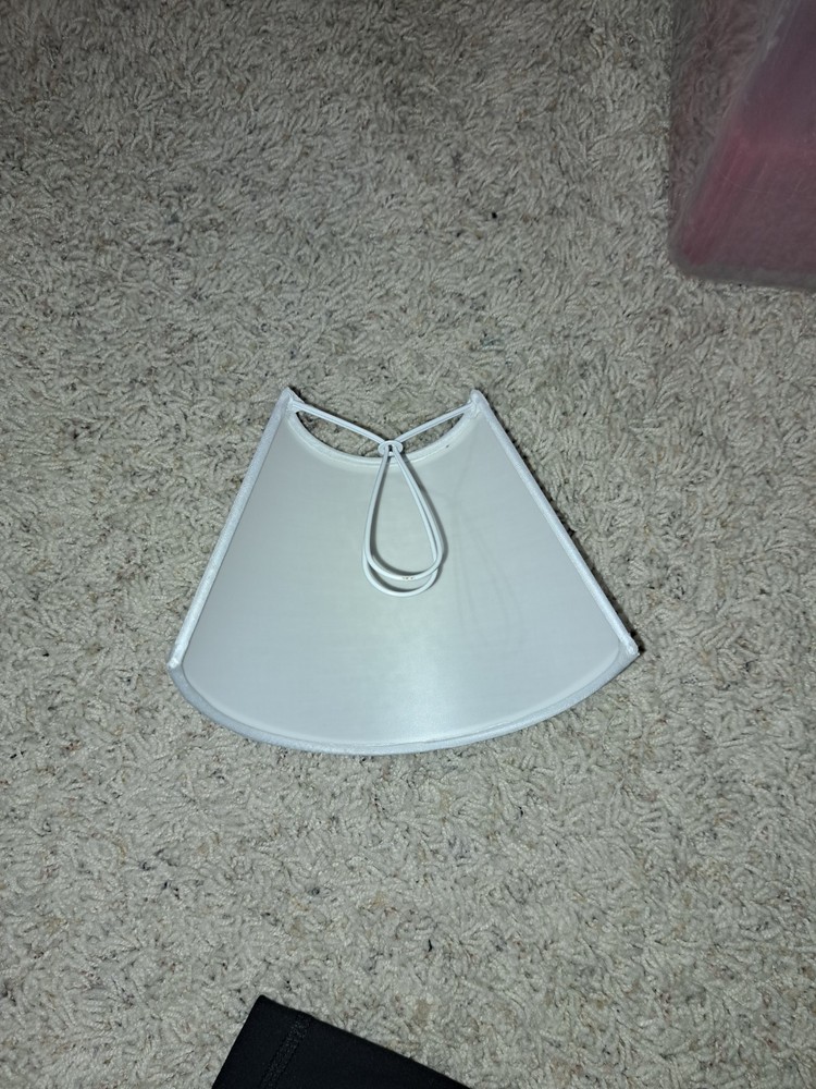 White Clip On Half Wall Sconce / Shade