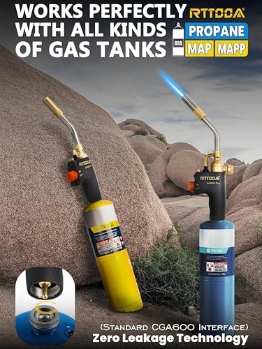 High Intensity Propane Torch Head Kit, Trigger Start Pencil Flame for Welding &