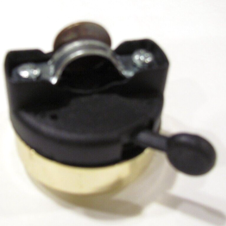 Four Leaf Clover Bicycle Warning Bell Shiny Gold Color
