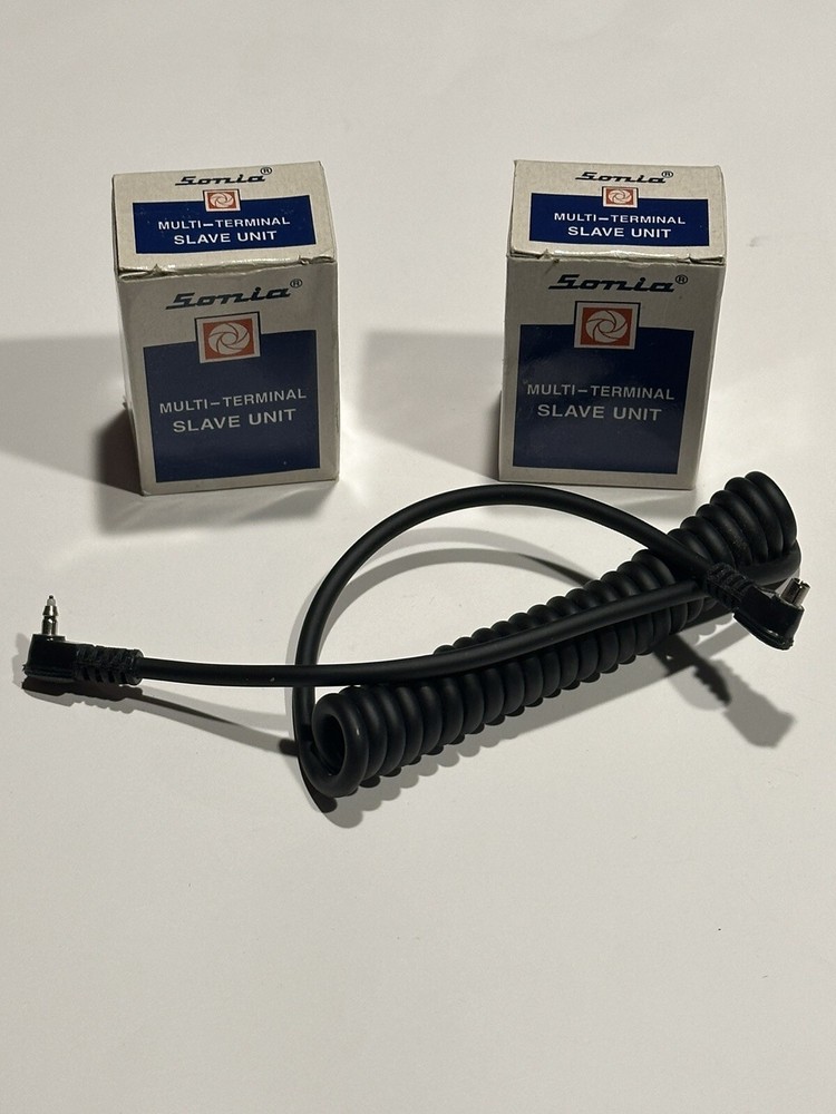 (2) Multi Terminal Slave Units With Sensors And 1 Camera Flash Sync Cable
