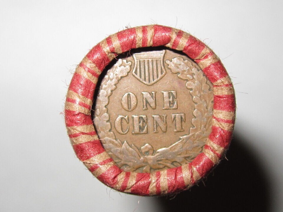 Sealed Wheat Penny Roll With Indian Heads On BOTH ENDS! Wheat/Indian Cents USA