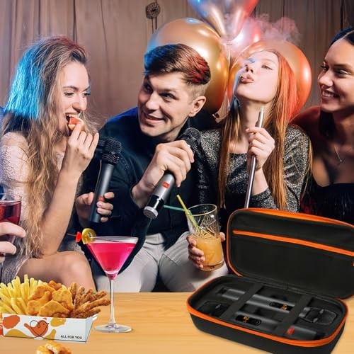 Wireless Microphone Case for 2 – Fits JBL Wireless Microphone Sets, with Built