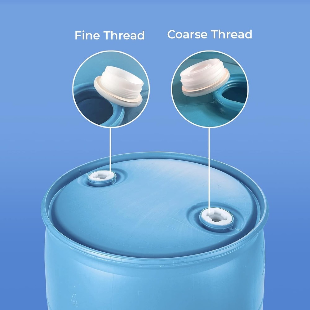Bung Cap 2" with 3/4" Knock Out Combo 2pc 1 Buttress Thread & 1 NPT Thread Fi...