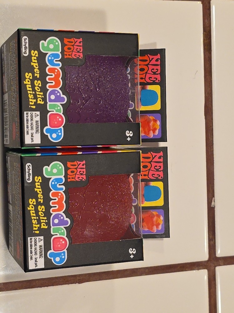 Needoh Gumdrop - Sensory Toy with a Super Solid Squish - PURPLE NIB