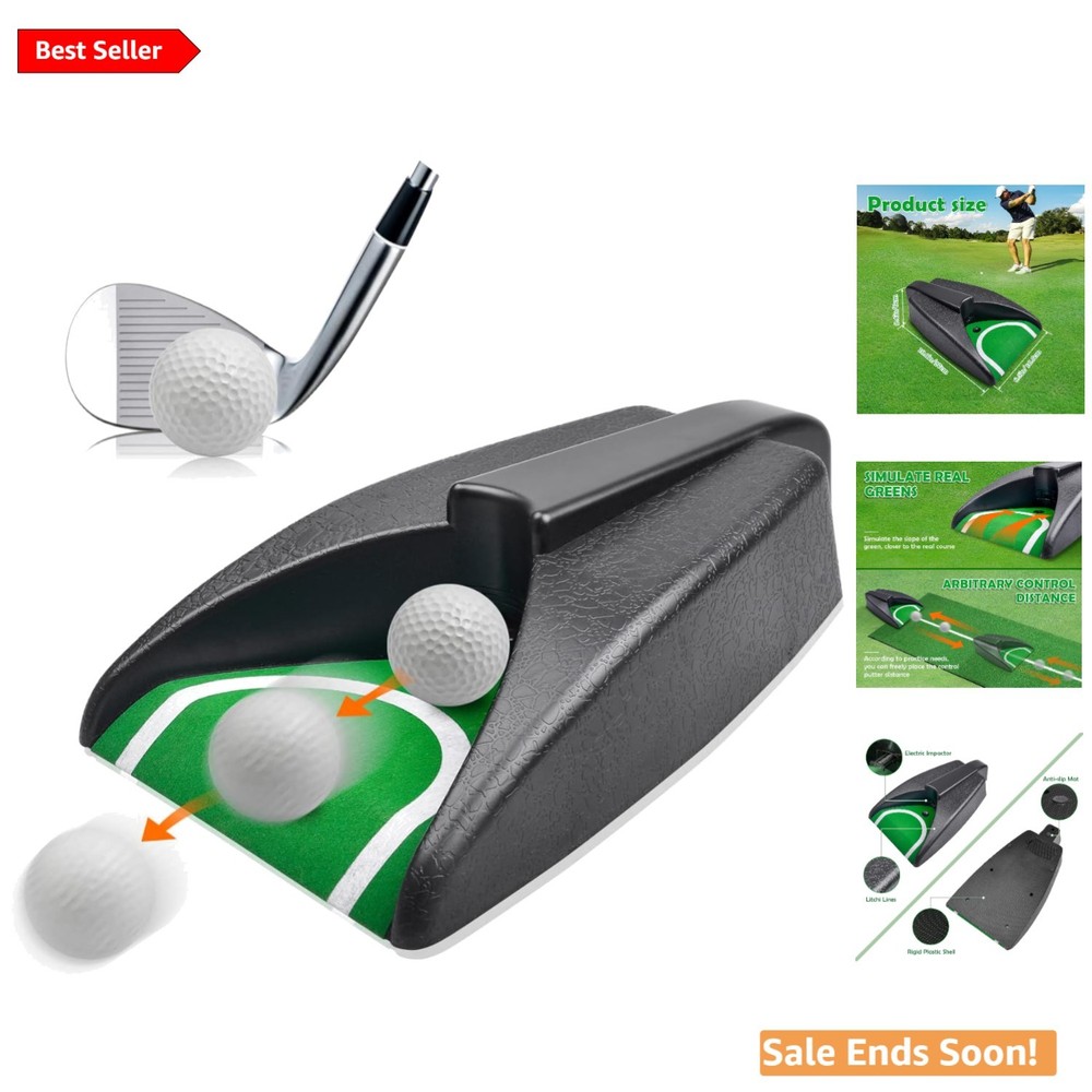 Lightweight Adjustable Golf Practice Machine - Perfect Your Putting Skills