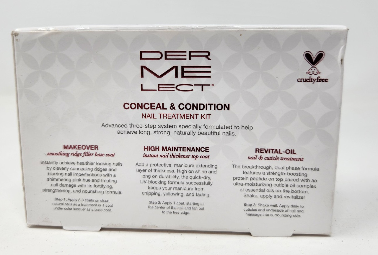 Dermelect 3-Piece Conceal and Condition Nail Treatment Kit RETAILS $48
