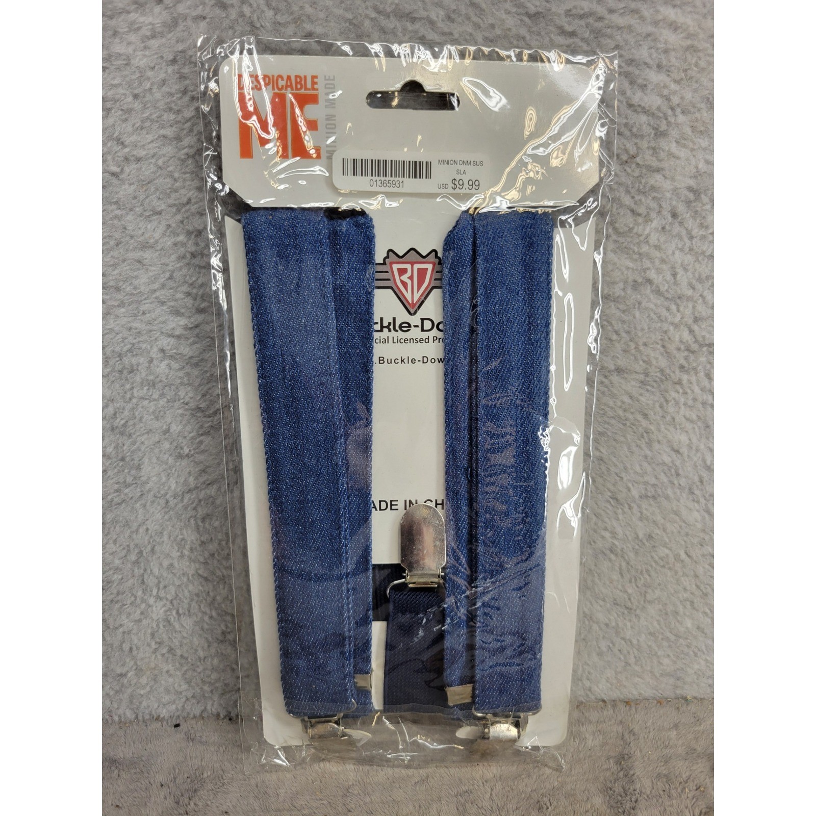 Despicable Me Minions One Size Denim Print Suspenders Novelty Accessory