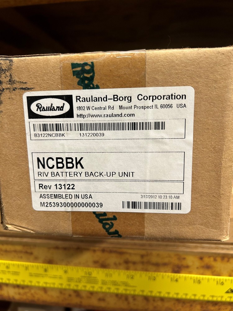 RAULAND RIV BATTERY BACKUP MODEL NCBBK