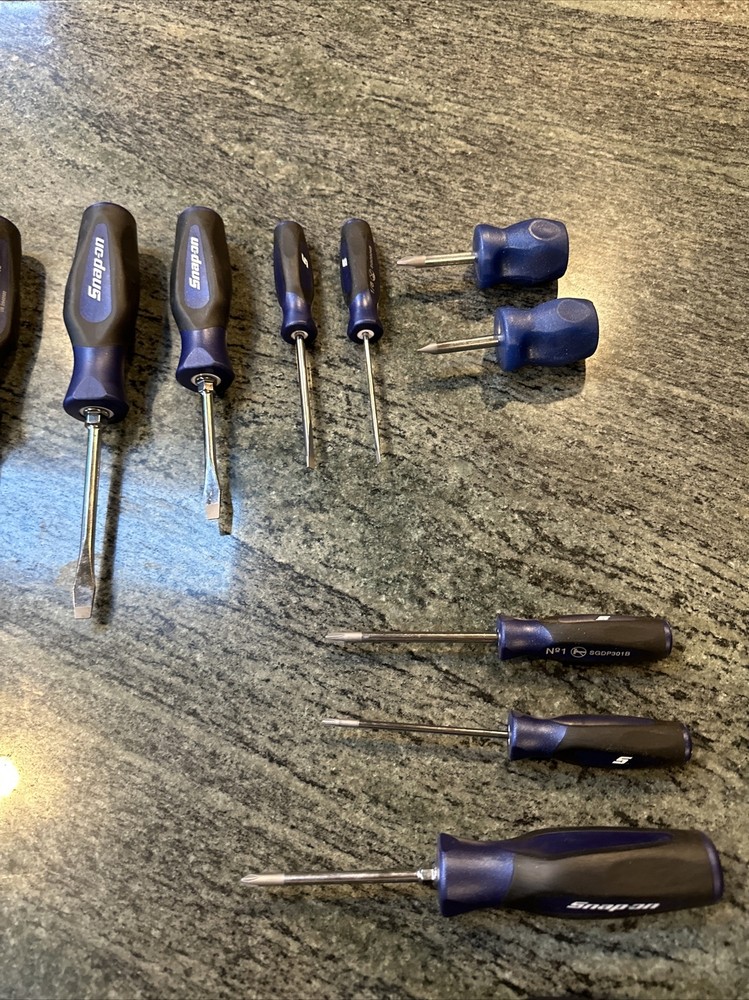 Snap On sgdx160bfmb pc screwdriver set 8 phillips 8 flat