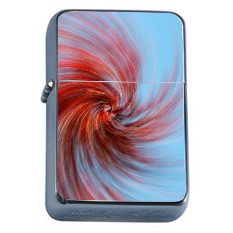 Abstract Art Em14 Flip Top Oil Lighter Windproof