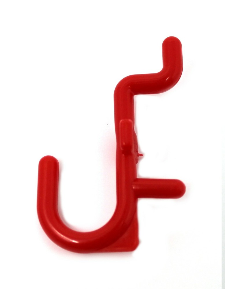 Plastic Red J Hook Peg Board Hook Kit Tool Storage Craft Hooks Pick A Pack