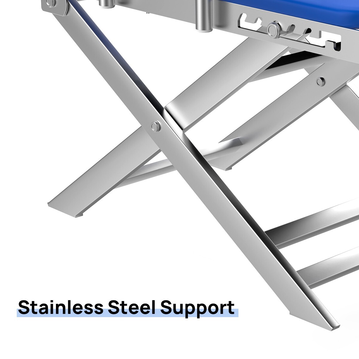 Silla plegable móvil dental portátil+unidad de turbina+lámpara LED+bandeja