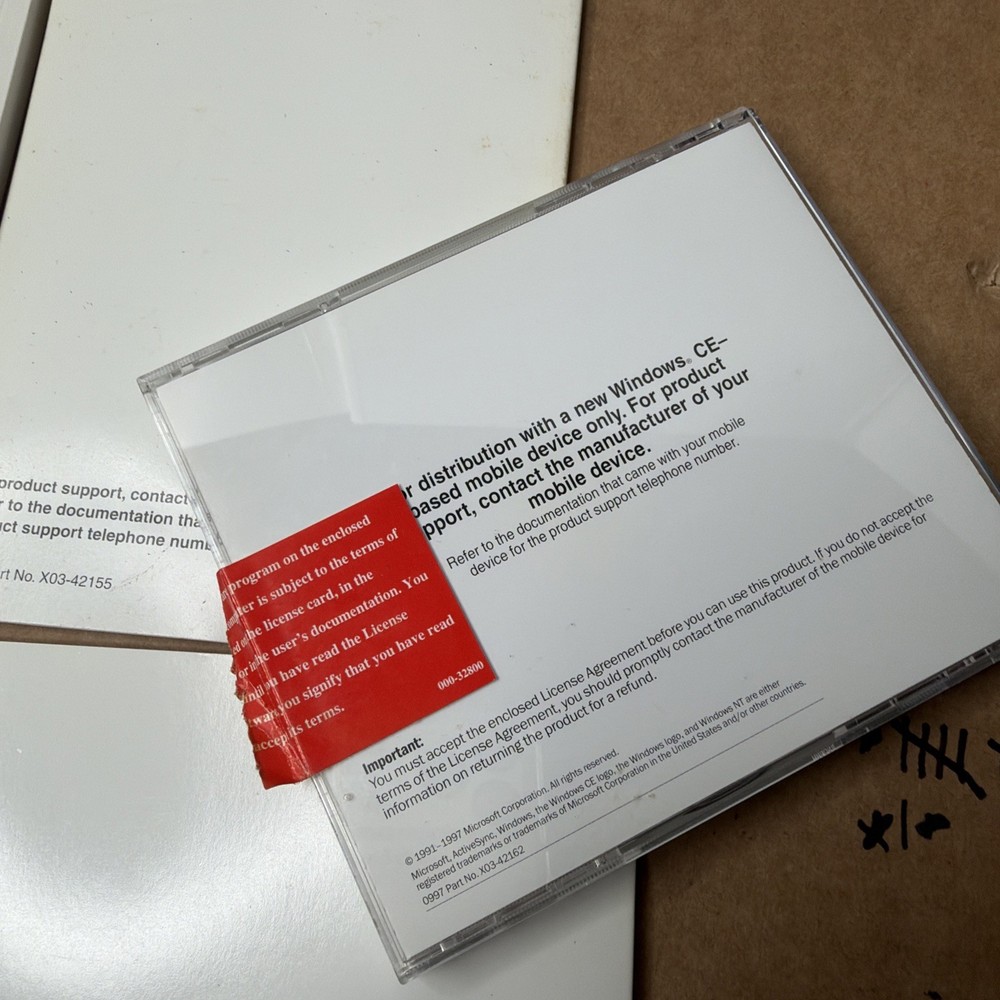 Microsoft Windows CE Handheld PC COA Disk Operating System Guide Manual Books