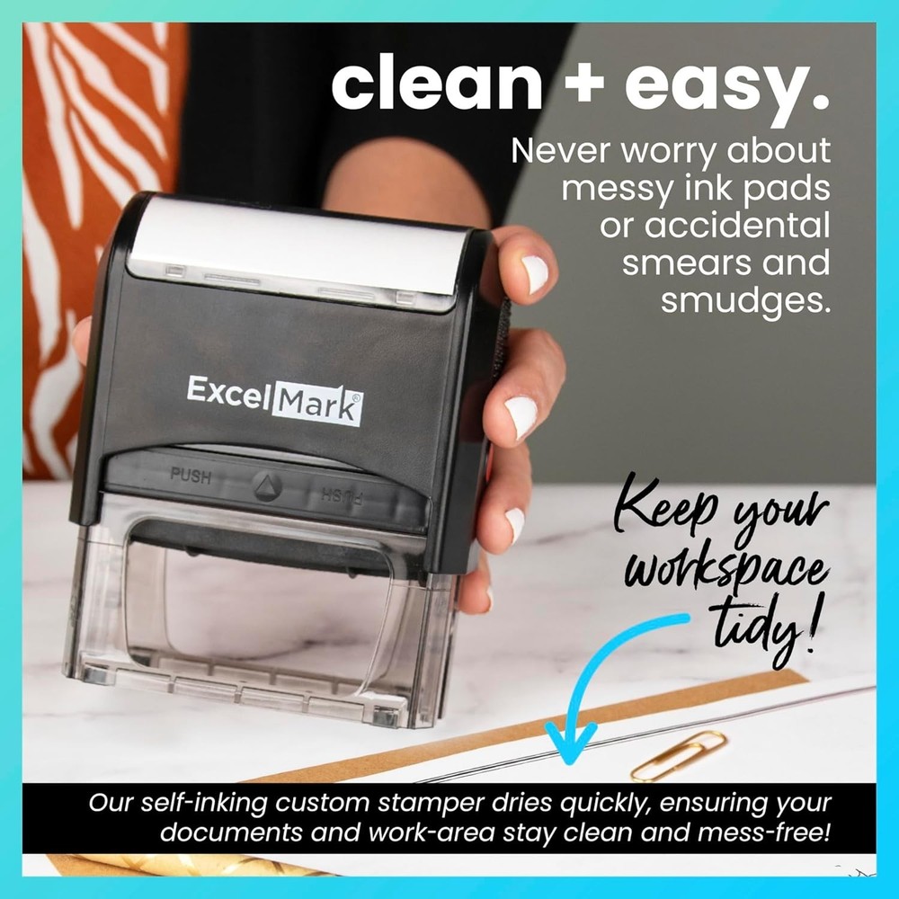 Durable Notary Acknowledgement Stamp with Precise Alignment - Compact Design