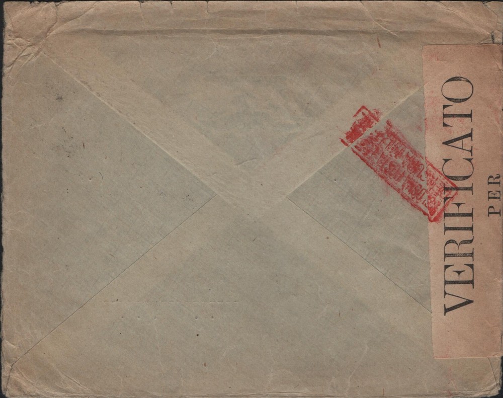 Greece large double censor cover