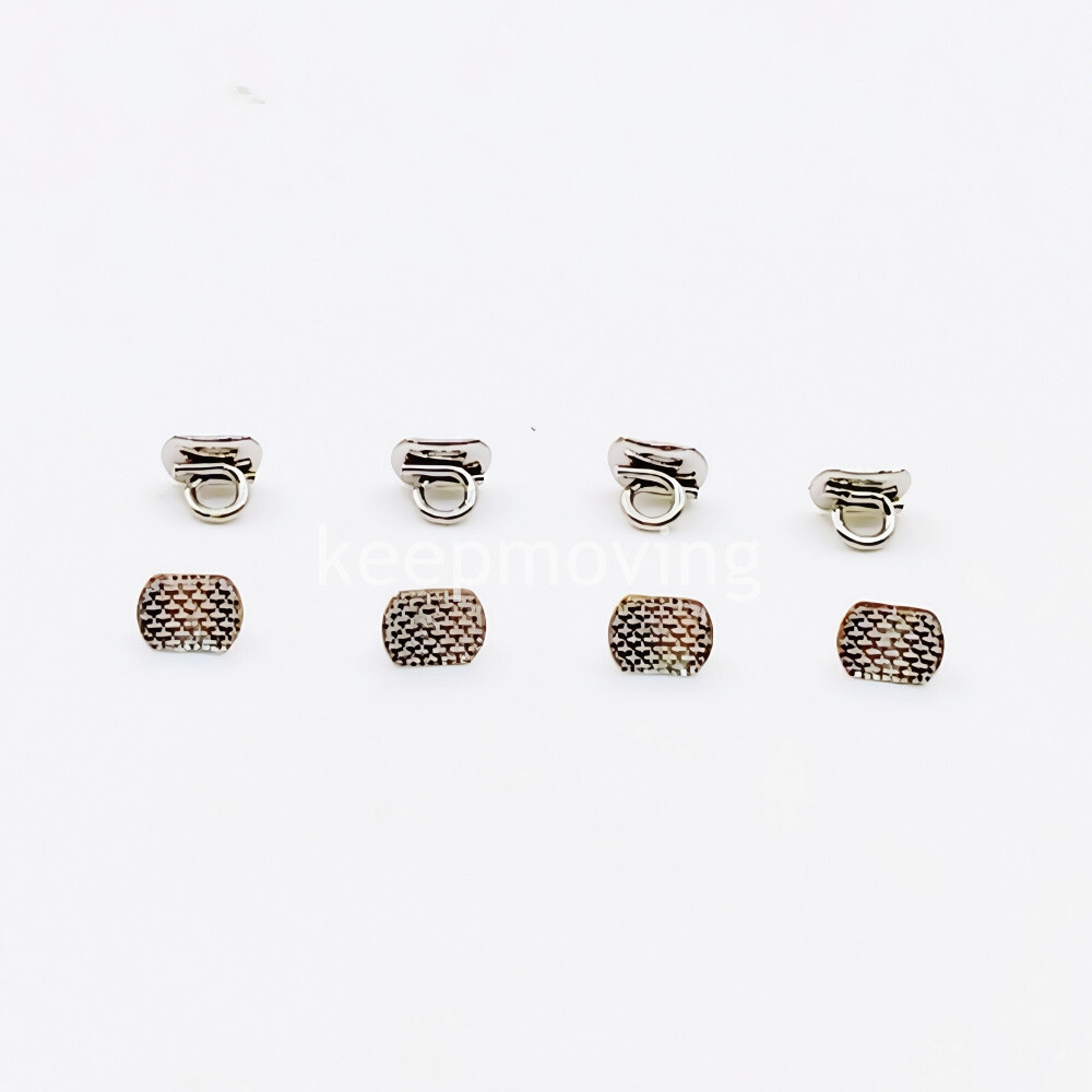 Dental Lingual Buttons Orthodontic Direct Bondable Eyelet Rectangular (10/pk)