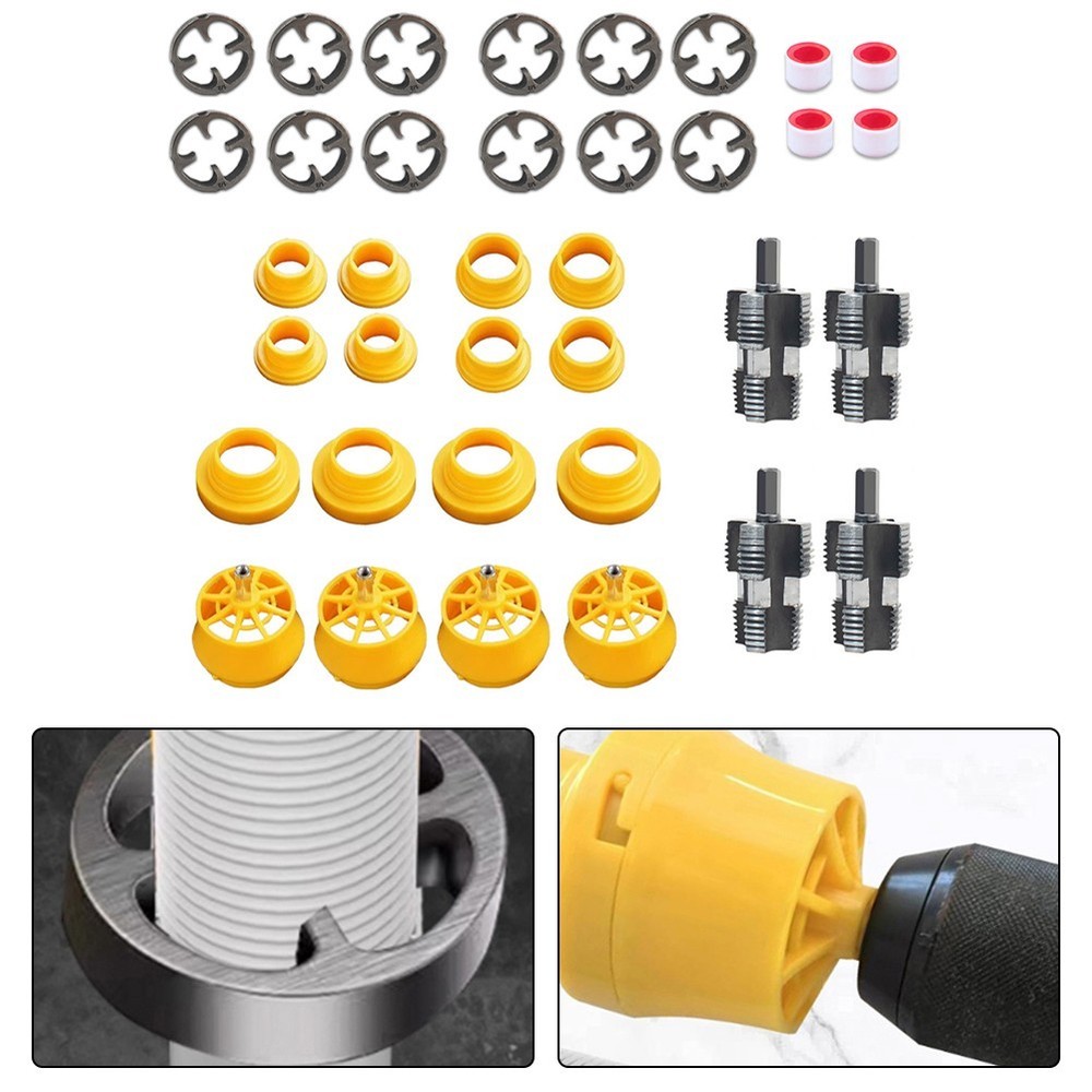 PVC Pipe Threader Dual Function Tool Home Renovation Drill Compatibility