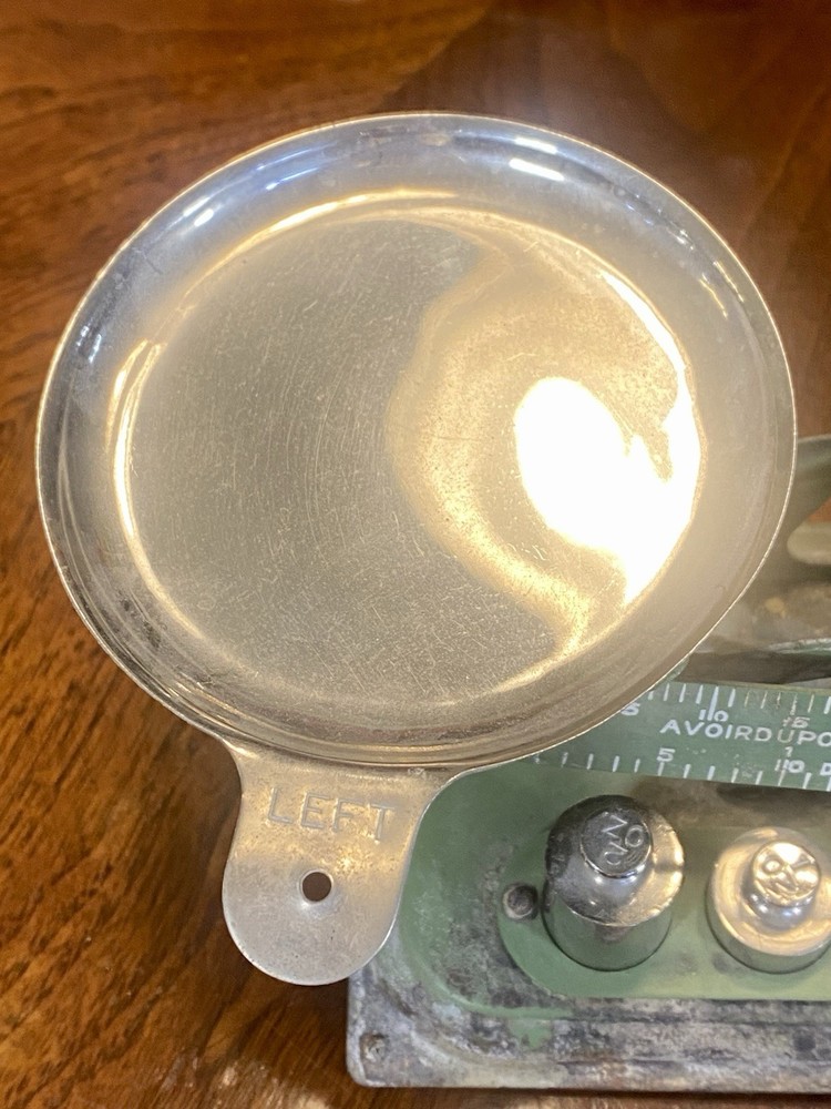 Vintage Metal Scale with Weights