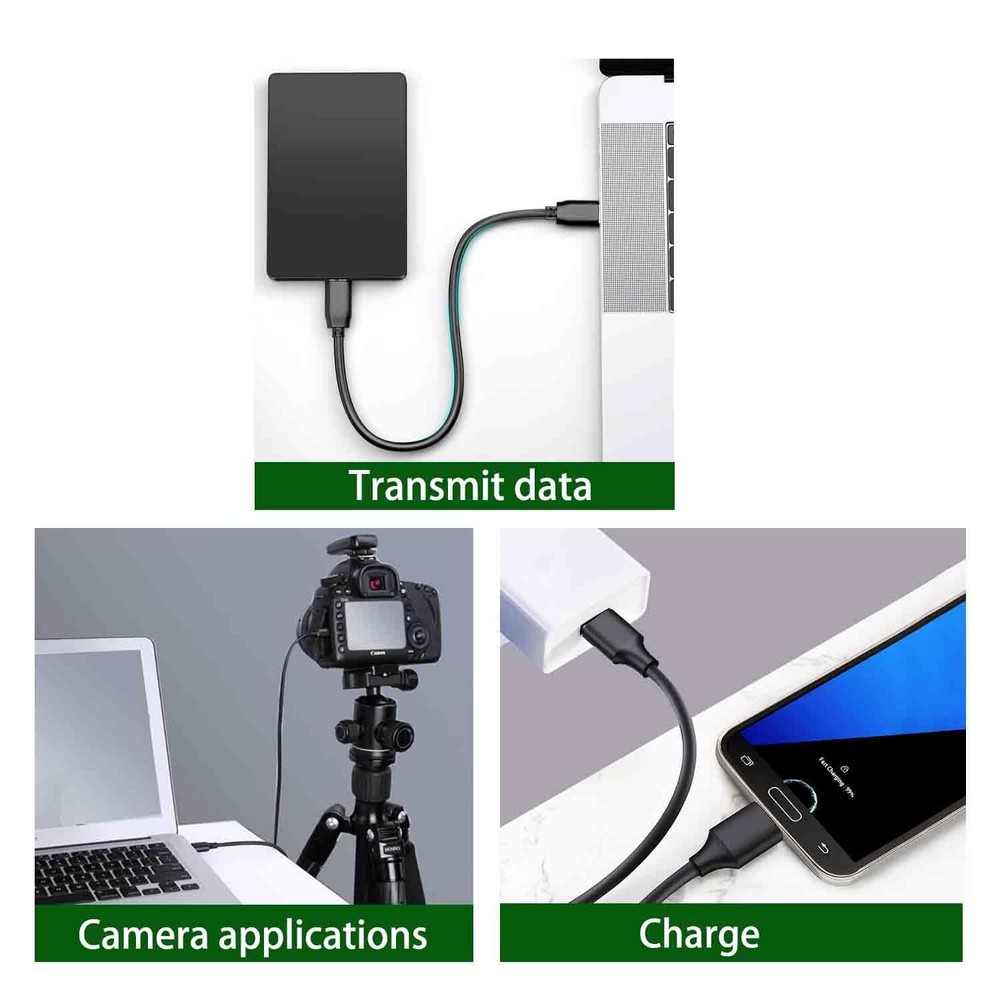 USB 3.0 Micro B Cable,External Hard Drive Cord Compatible for 1 meter, Black