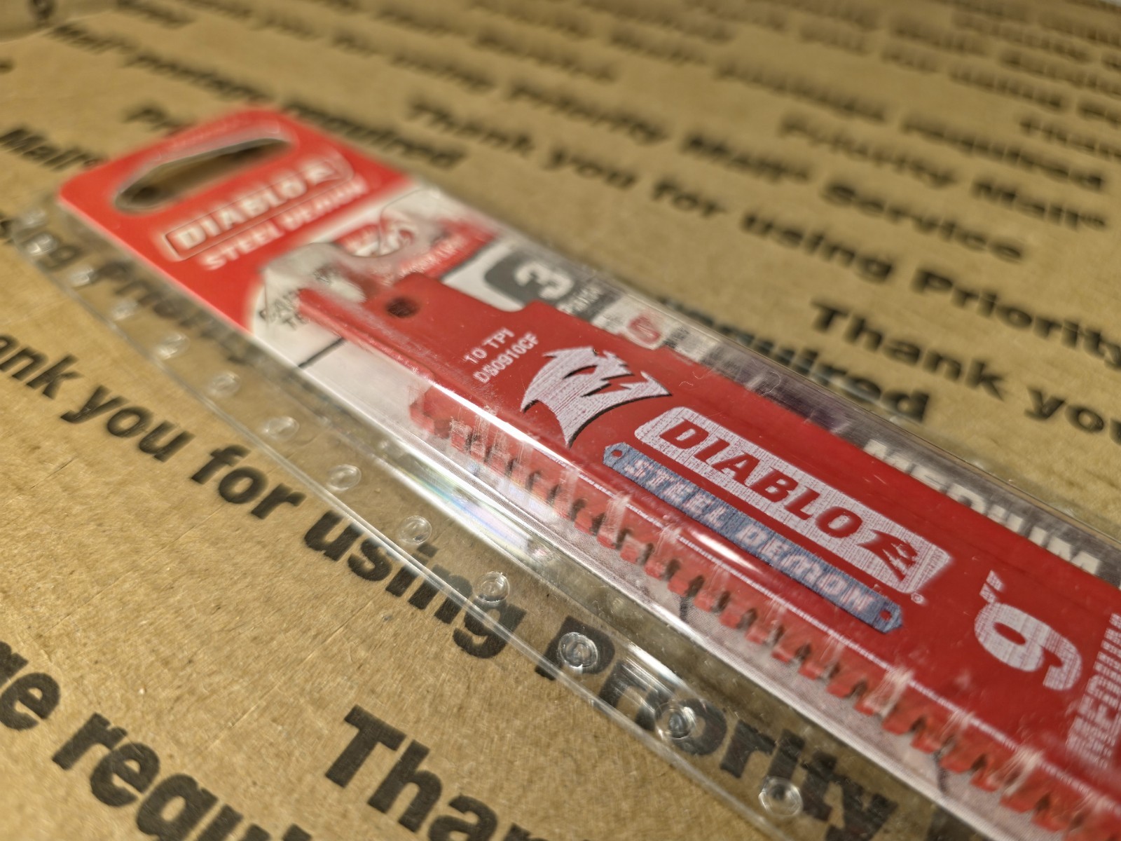 Diablo Steel Demon 9" Carbide Teeth Medium Metel Sawzal Blades 3~Pack DS0910CF3