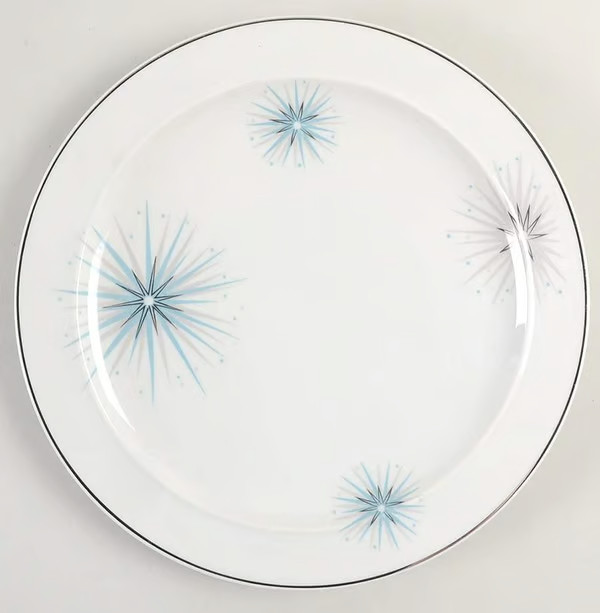 MCM Easterling "Celestial" Atomic china and serveware various pieces