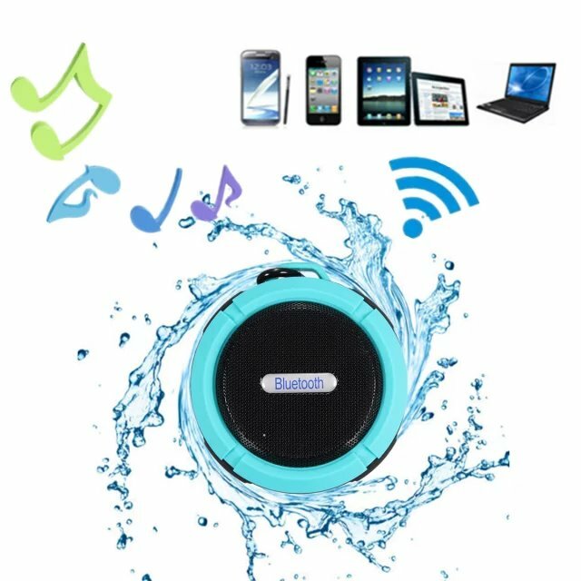 Mini Waterproof Bluetooth Speaker with Suction Cup