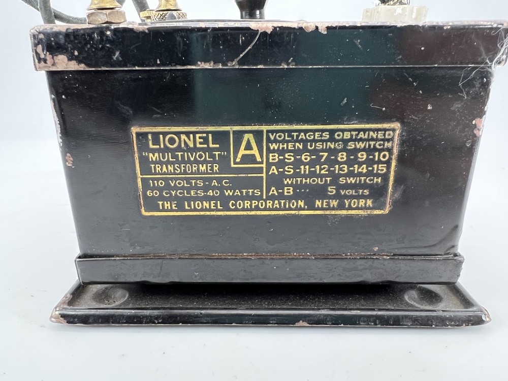 Lionel Type A Multivolt Transformer Not Working