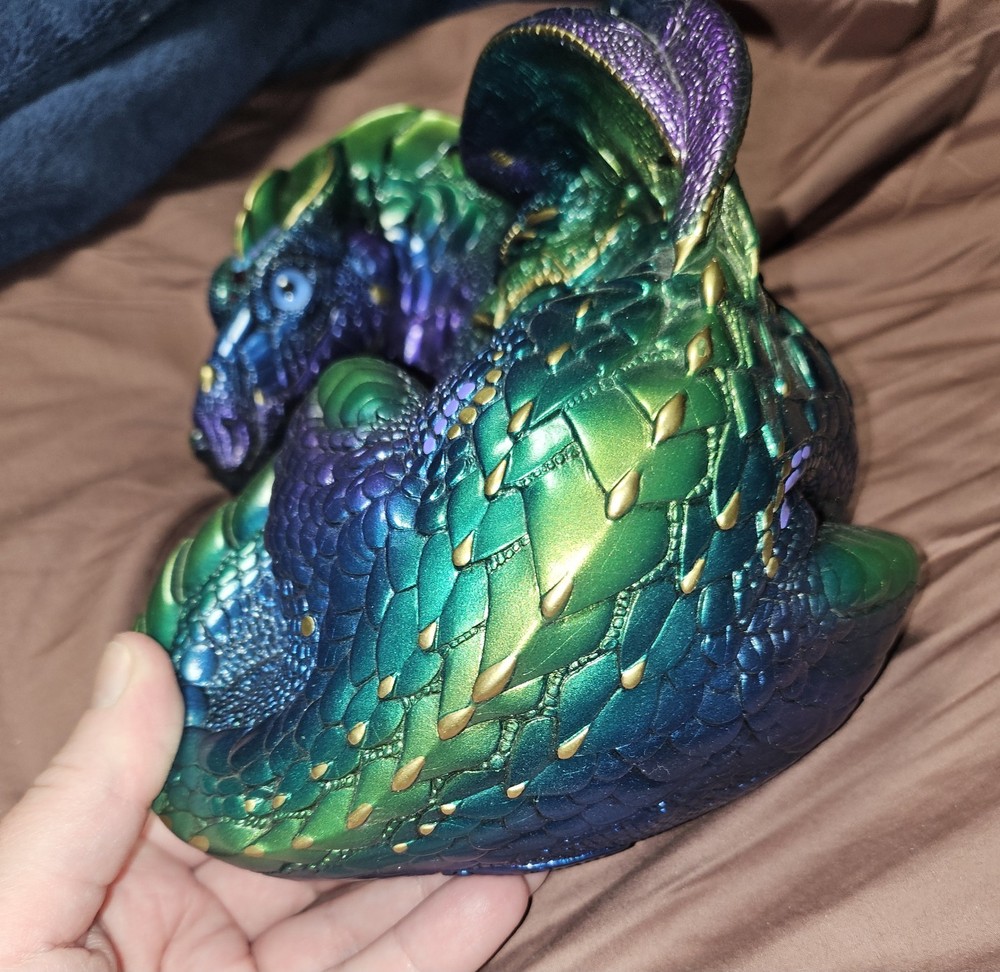 Windstone Editions Emerald Peacock Mother Dragon