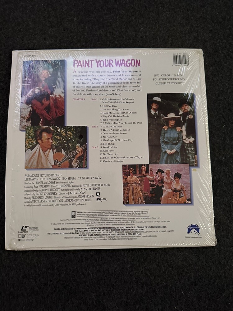 Paint Your Wagon Widescreen Very Good Condition LaserDisc