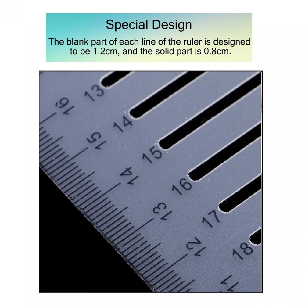 Clear Ruler Geometry, The Straight Ruler For Student Drawing