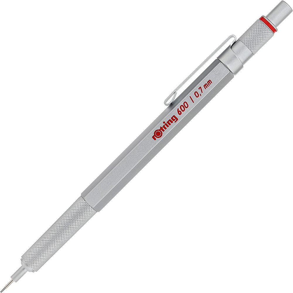 600 Mechanical Pencil 0.7 Mm Silver