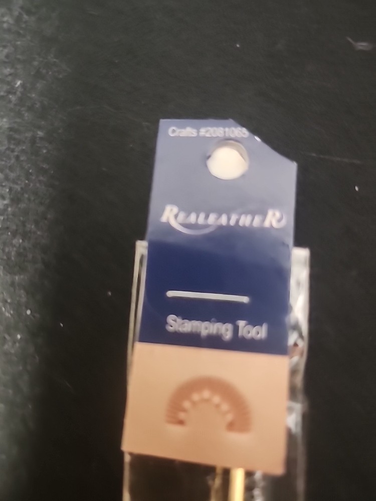 Realeather Crafts 1pc Half Circle Stamping Tools Leather Crafting !
