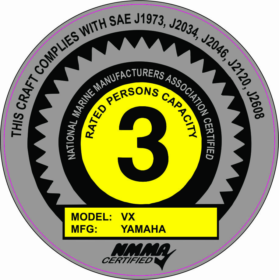 YAMAHA WAVERUNNER VX 2005-2008 Graphics / Decal Warning / Sticker Kit
