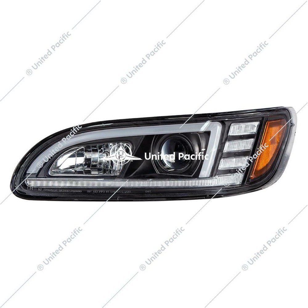 Peterbilt 386 387 Projection Headlight blacked out, LED sequential turn signal