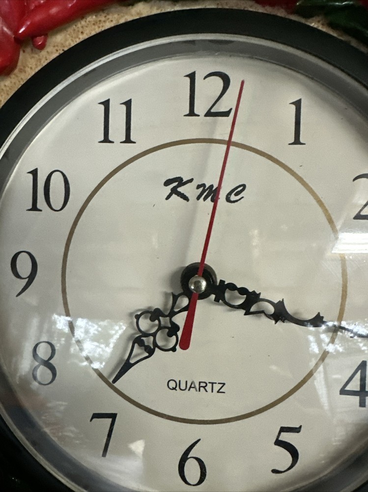 KMC Vintage Quartz wall clock red chili peppers works !