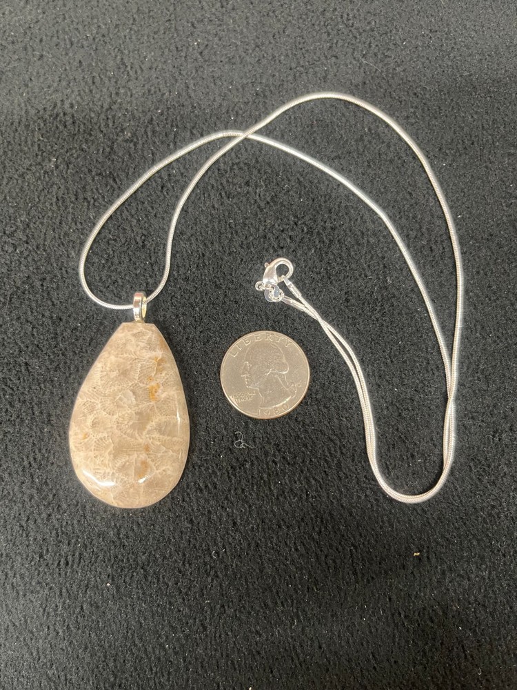 Petoskey Stone Pendant Michigan