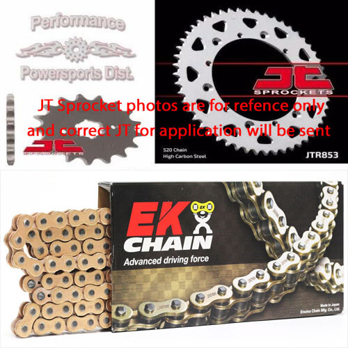 2004-2013 YAMAHA YFZ450 JT SPROCKET 14/38 & AND EK SRO GOLD O-RING CHAIN SET KIT