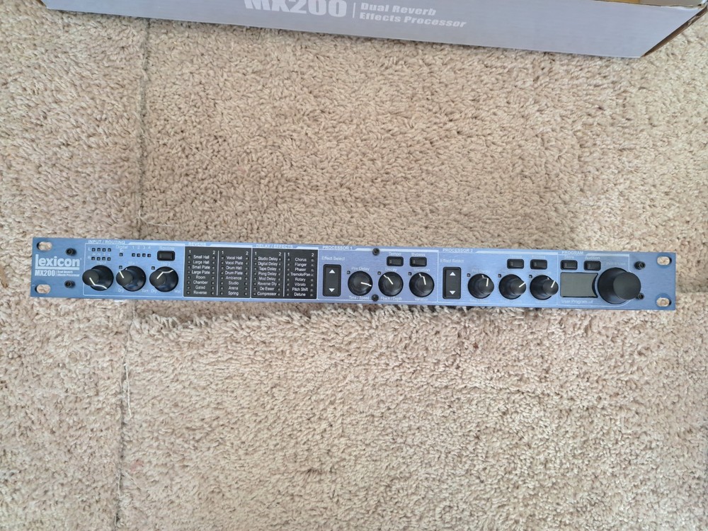 Lexicon MX200 Dual Reverb Effects Processor Rack Mount Mint